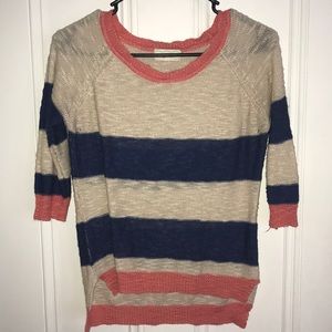 Adorable striped sweater.